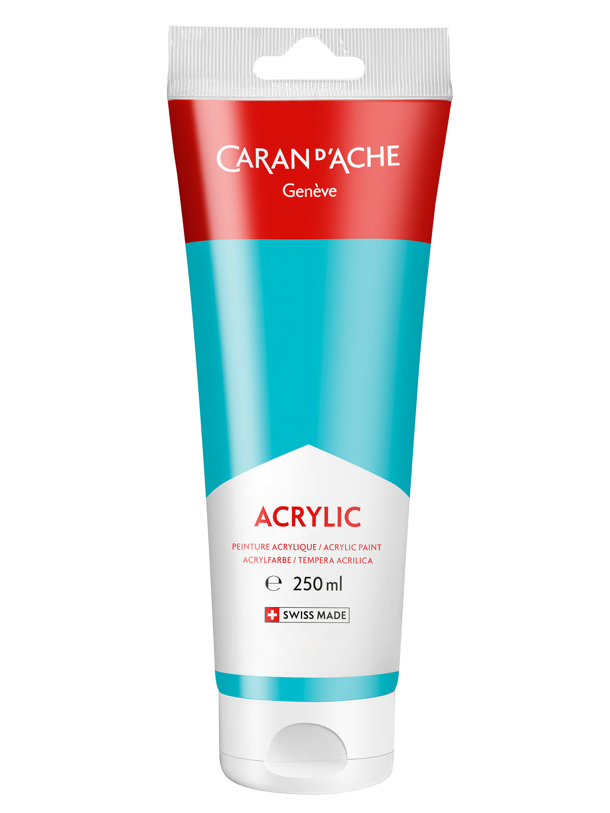 Caran d'Ache Akrýl 250ml Turquoise Blue