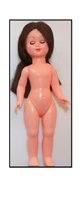 Dúkka 15cm dökkhærð