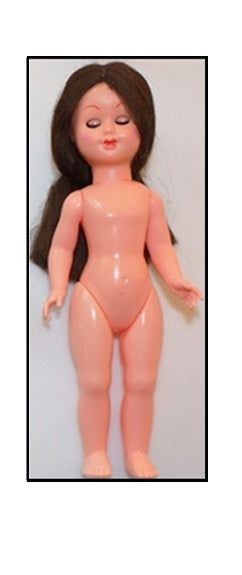 Dúkka 15cm dökkhærð