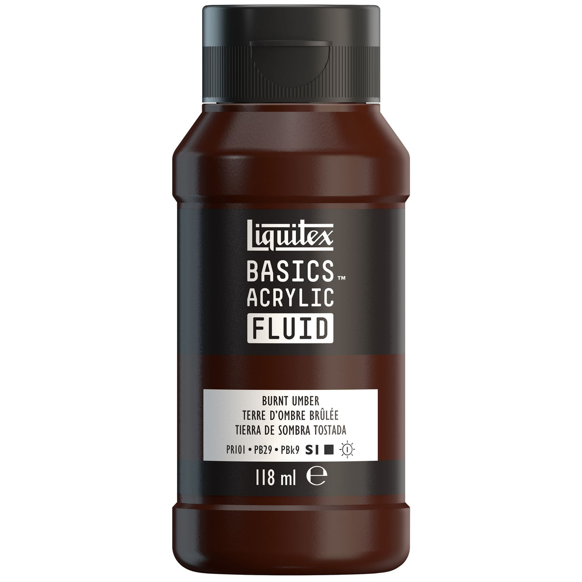 Liquitex Fluid Akrýl 118ml Burnt Umber