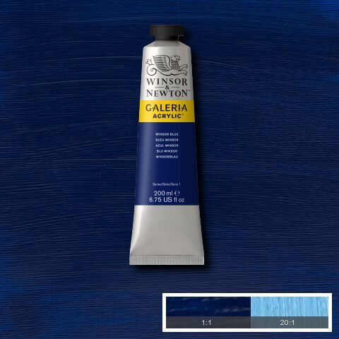 Galería Akrýl 200 ml Winsor Blue