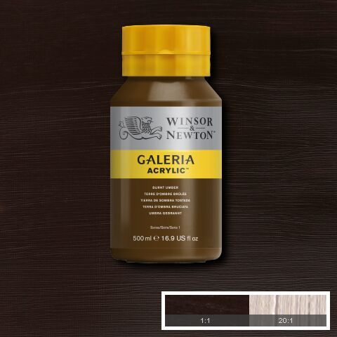 Galería Akrýl 500ml Burnt Umber