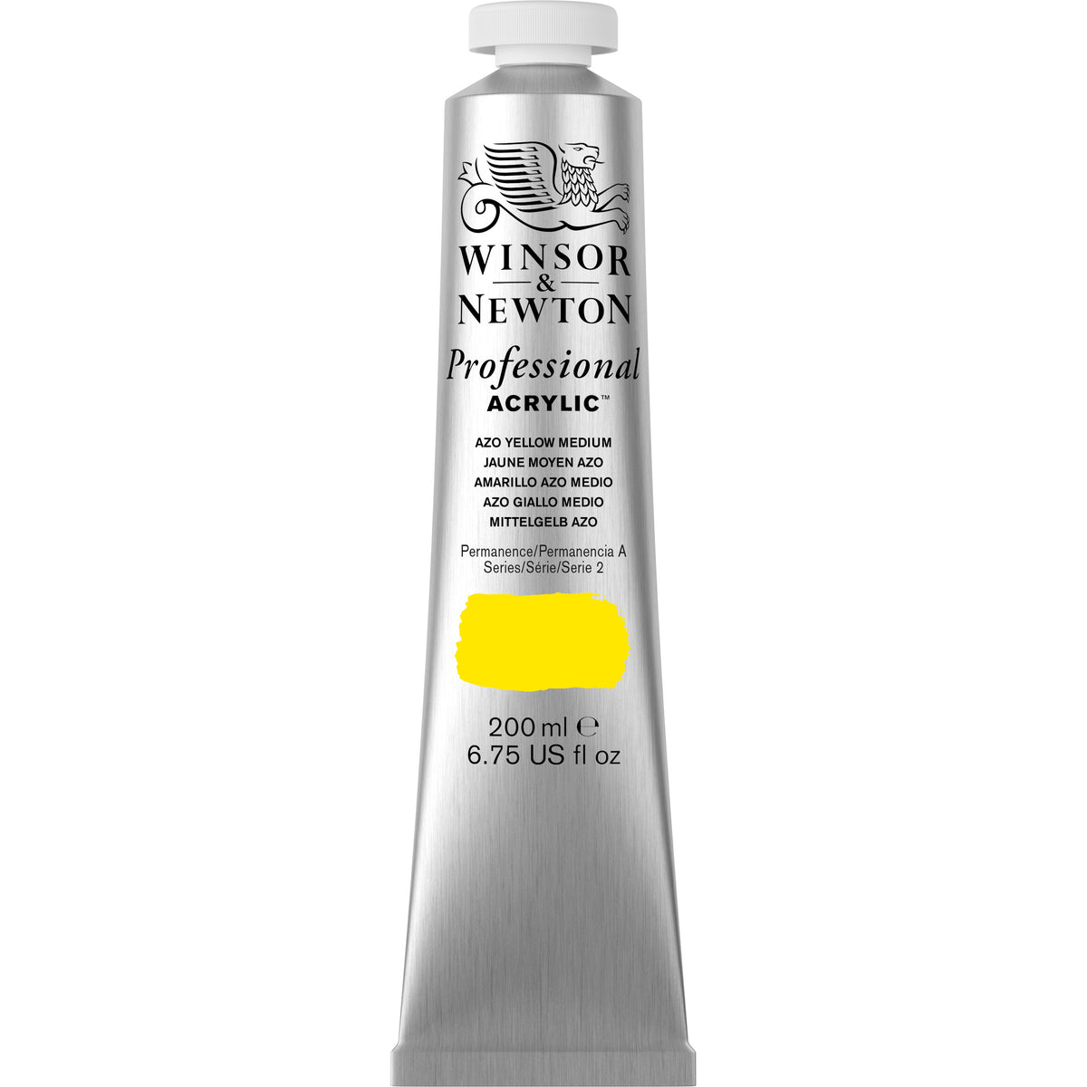 Professional Akrýl 200ml Azo Yellow Med