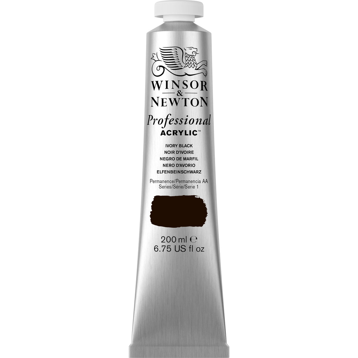 Professional Akrýl 200ml Ivory Black