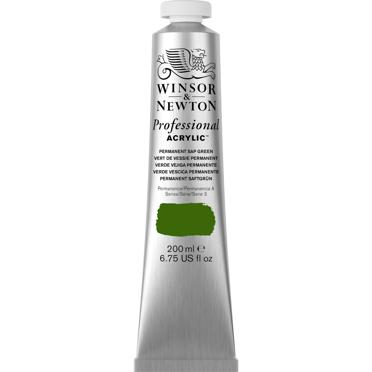 Professional Akrýl 200ml Permanent Sap Green