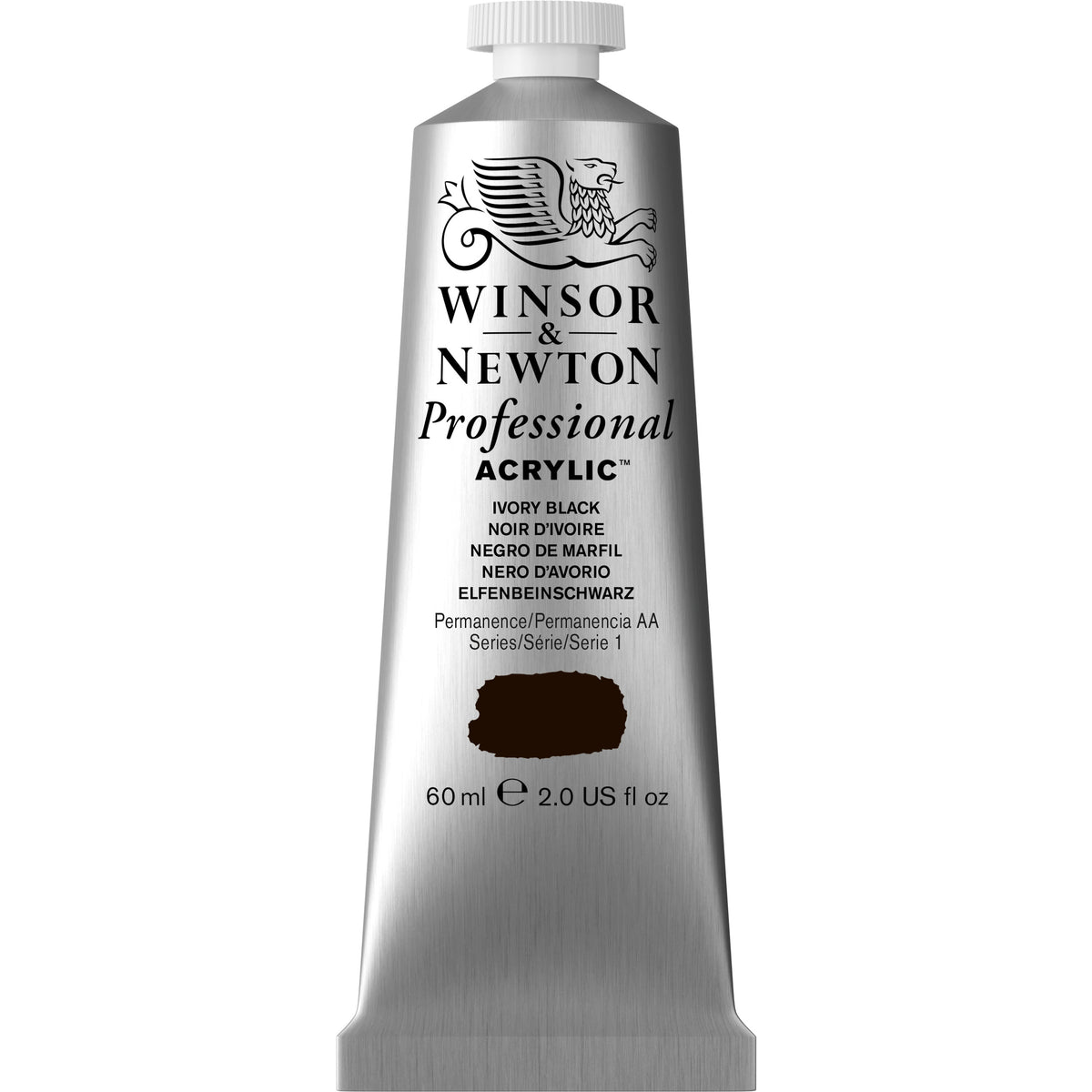 Professional Akrýl 60ml Ivory black S.1